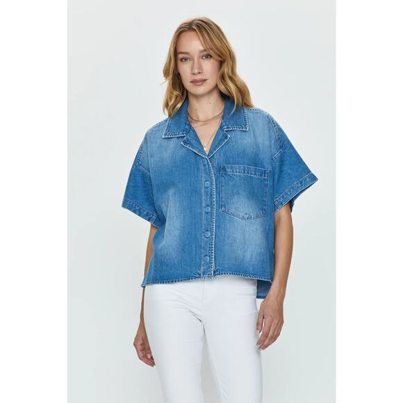 Pistola Bella Denim VISTA TOP SIZE M NWT - Picture 2 of 5
